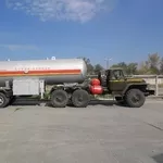 Урал 375 с полуприцепом автоцистерной газовоз